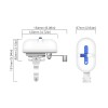Moes Zigbee Smart Water and Gas Pipeline Auto Shut OFF Valve Controller Eu Power Adapter