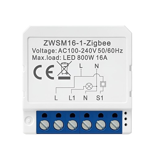 Avatto Smart Light Switch 1 Gang 250W 10A Zigbee (Neutral Wire)